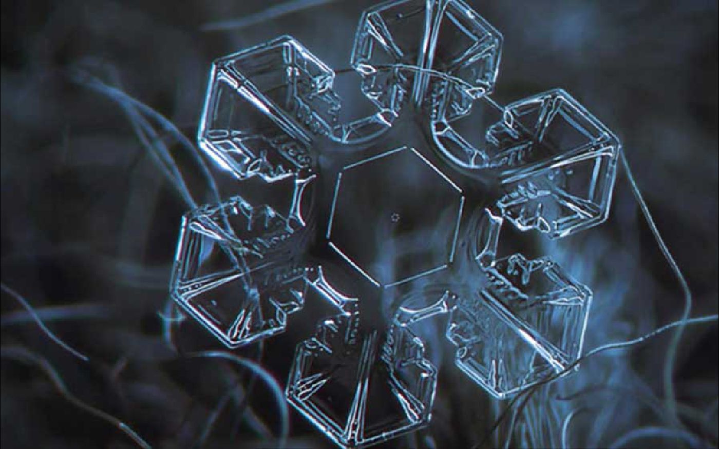 hexagonal water crystal